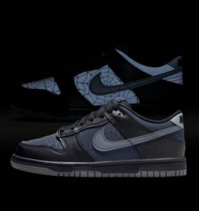 Nik E Sb Dunk Black Spider Man Basketball Sneakers