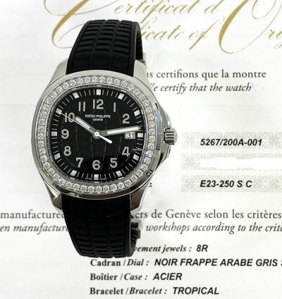 Patek Philippe Aquanaut Luce Stainless Steel Black Arabic Dial 5267 200a-001