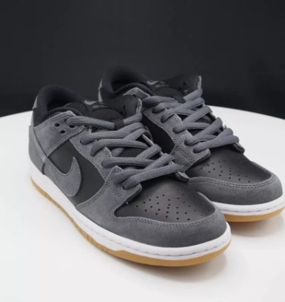 Nik E Sb Dunk Low Dark Grey Sneakers