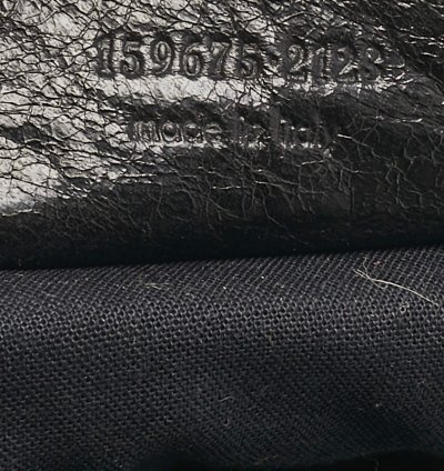 Balenciaga Black Leather Classic Hardware Oval Clutch