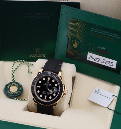 Rolex Yacht-master 42 2025 Yacht-master 42 226658 18k Yellow Gold Ceramic Bezel Oysterflex