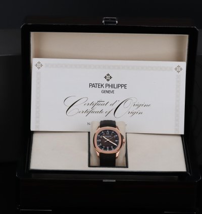 Patek Philippe Aquanaut Mint Complete Set Brown Dial Rose Gold 40mm Tropical Sport Strap 5167r-001