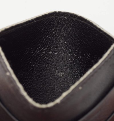 Balenciaga Black Leather Logo Card Holder