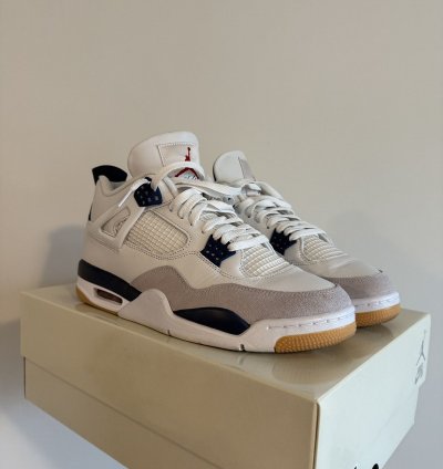 Nike Sb Jordan 4 Sb4 Navy Skateboarding Shoes Sneakers