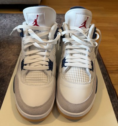 Nike Sb Jordan 4 Sb4 Navy Skateboarding Shoes Sneakers