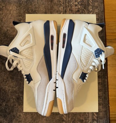 Nike Sb Jordan 4 Sb4 Navy Skateboarding Shoes Sneakers