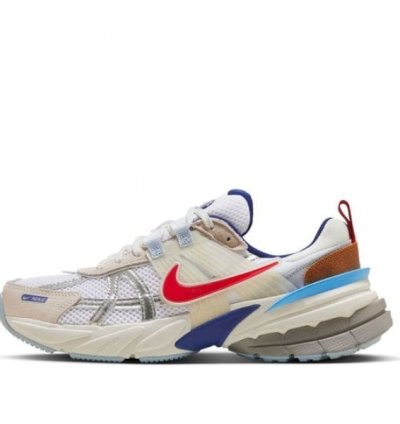 Nik E V2k Run Metallic Silver Gym Red Running Shoes