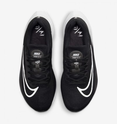 Nik E Zoom Fly Black White Running Shoes