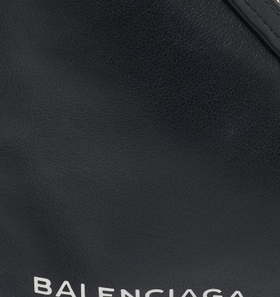 Balenciaga Black Leather Triangle Pouch