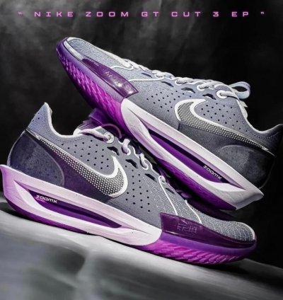 Nik E Zoom Gt Cut 3 Be True Purple Running Shoes