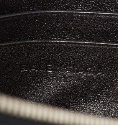Balenciaga Black Leather Triangle Pouch