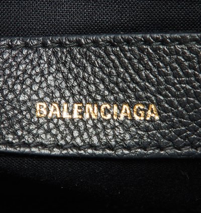 Balenciaga Black Leather Xxs Ville Satchel