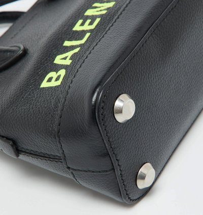 Balenciaga Black Leather Xxs Ville Satchel