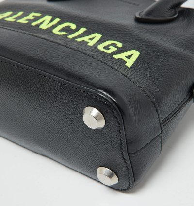 Balenciaga Black Leather Xxs Ville Satchel