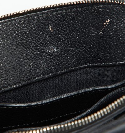 Balenciaga Black Leather Xxs Ville Satchel