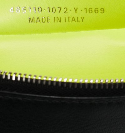 Balenciaga Black Leather Zip Pouch