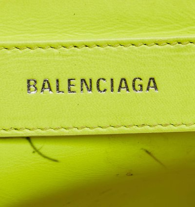 Balenciaga Black Leather Zip Pouch