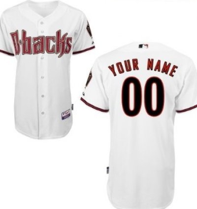 Arizona Diamondbacks Customized White Jersey