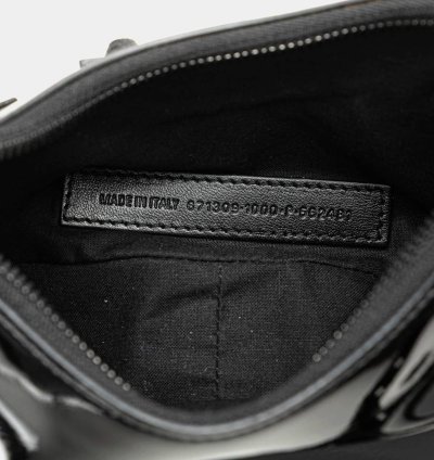 Balenciaga Black Patent Leather Motocross Le Cagole Xs Shoulder Bag