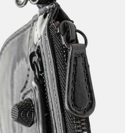 Balenciaga Black Patent Leather Motocross Le Cagole Xs Shoulder Bag