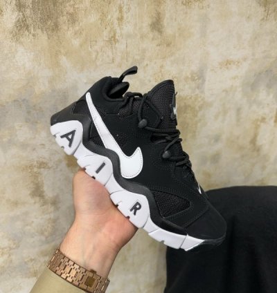 Nike Air Barrage Low Black White Basketball Sneakers
