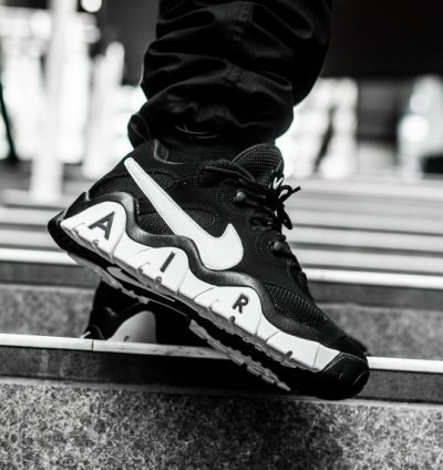 Nike Air Barrage Low Black White Basketball Sneakers