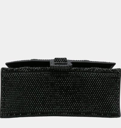 Balenciaga Black Rhinestone Xs Hourglass Shoulder Bag