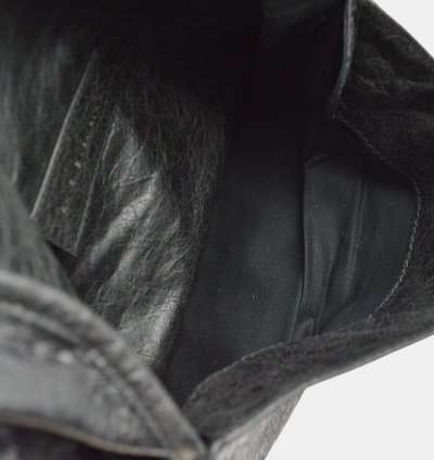 Balenciaga Black Sheepskin Belt Bum Bag