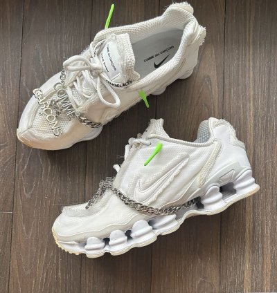 Nike Shox Tl Comme Des Gar Ons White