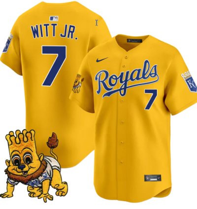 Bobby Witt Jr Jersey 7 Kansas City Royals Sluggerrr Patch Vapor Premier Limited Stitched