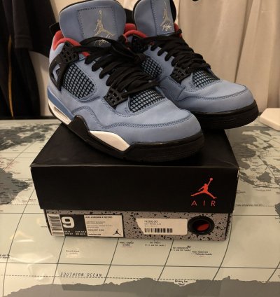 Travis Scott Air Jordan 4 Retro Cactus Jack 2018 Size 9
