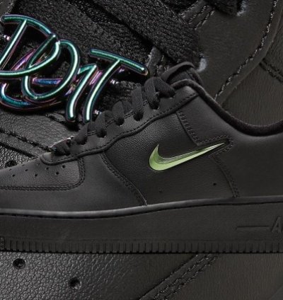 Nike Air Force 1 A Jet Black Just Do It Black Sneakers