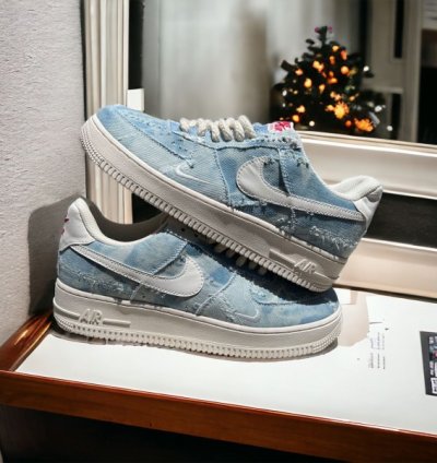 Nike Air Force 1 Denim Blue Sneakers
