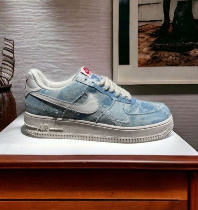 Nike Air Force 1 Denim Blue Sneakers