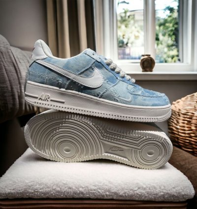Nike Air Force 1 Denim Blue Sneakers