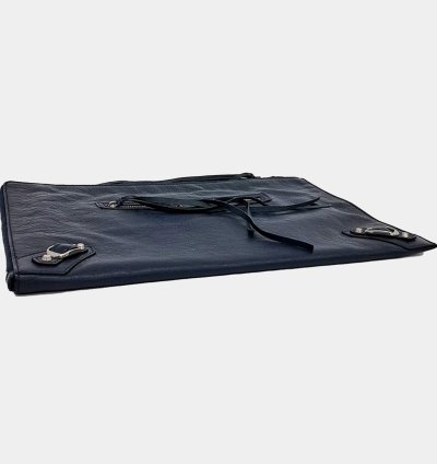 Balenciaga Blue Leather Motor Clutch