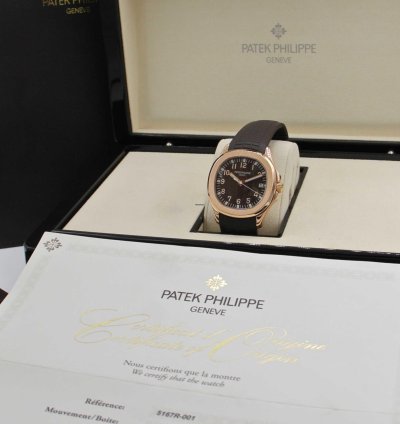 Patek Philippe Aquanaut Ref 5167r-001 Rose Gold Box Paper Full Set 30-month Warranty Year 2018