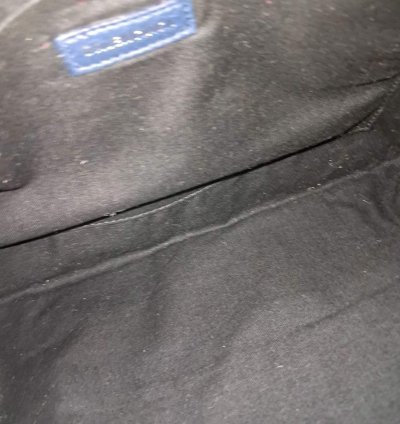 Balenciaga Blue Leather Motor Clutch