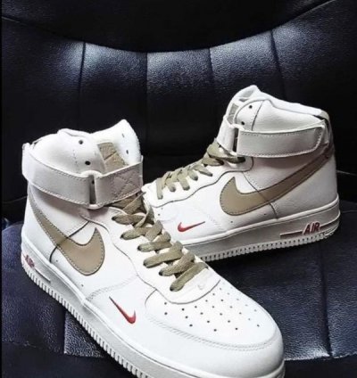 Nike Air Force 1 High Beige Brown Snearkers