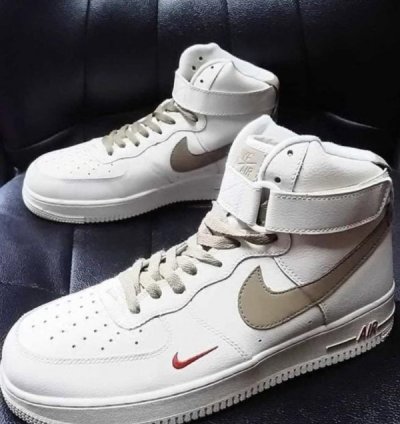 Nike Air Force 1 High Beige Brown Snearkers