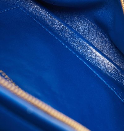 Balenciaga Blue Leather Souvenir Crossbody Bag