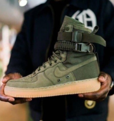 Nike Air Force 1 High Sfl Green Sneakers