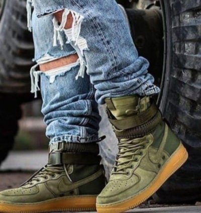 Nike Air Force 1 High Sfl Green Sneakers