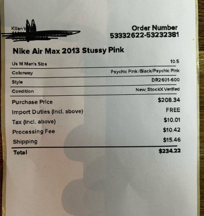 Nike Stussy Airmax 2013 Pink