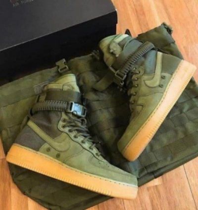 Nike Air Force 1 High Sfl Green Sneakers