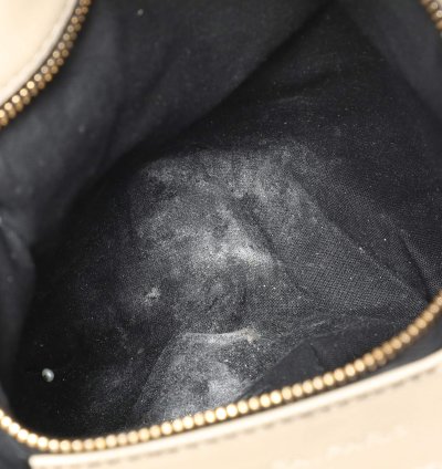 Balenciaga Cream Brown Leather Lune Tote