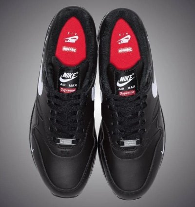 Nike Supreme Air Max 1 87 Sp Black White