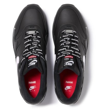 Nike Supreme Air Max 1 87 Sp Black White