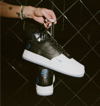 Nike Air Force 1 Low Tinaj Black White Sneakers