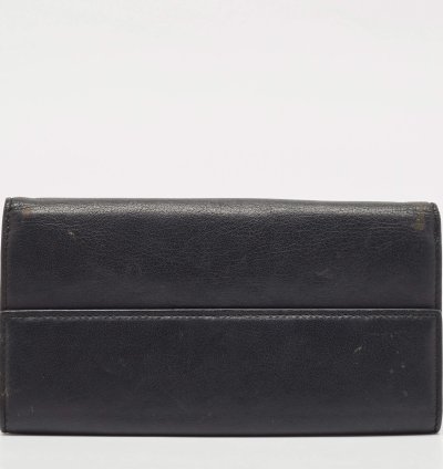 Balenciaga Dark Blue Leather Classic Continental Wallet